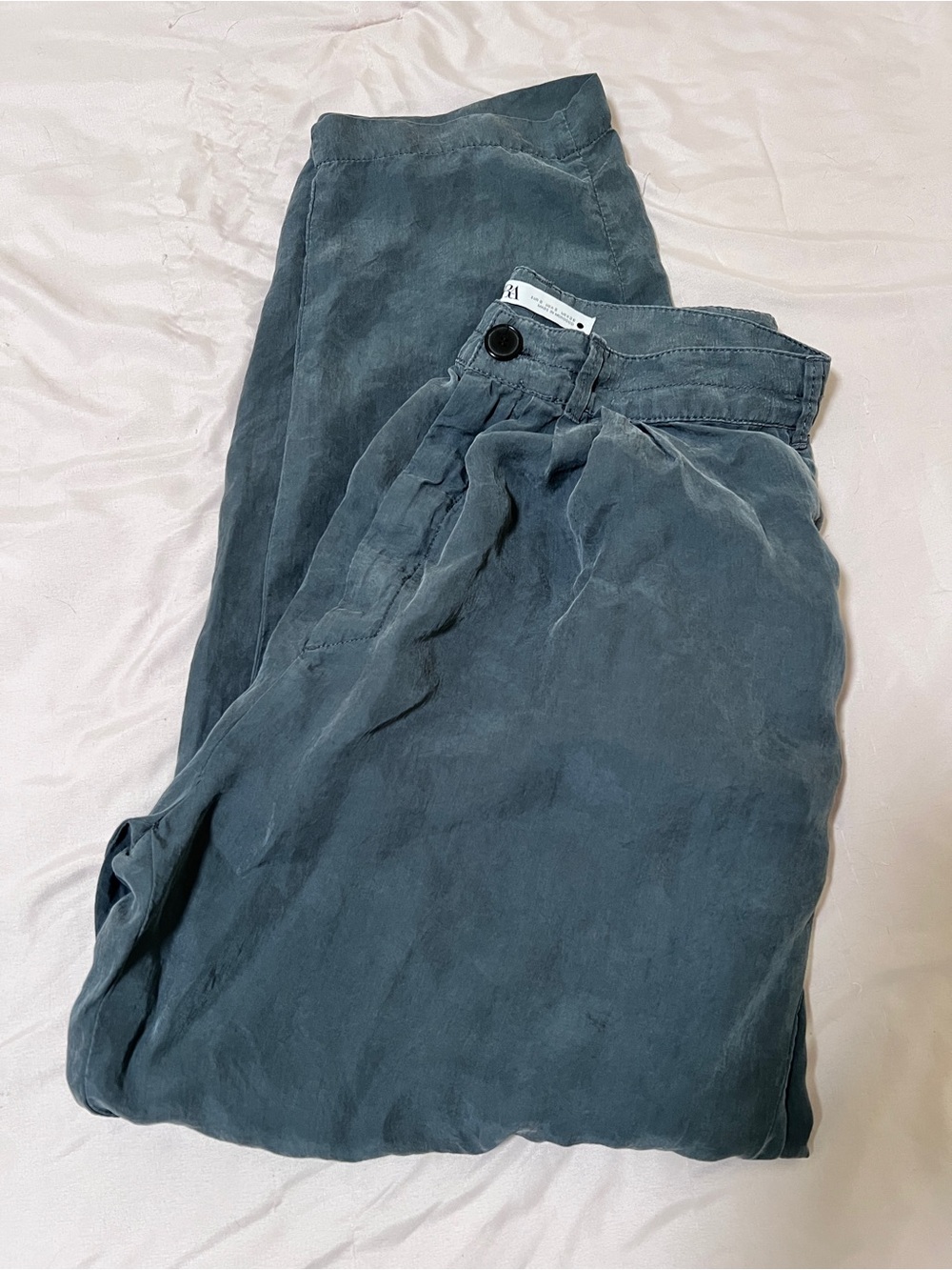 Zara ZW Collection Flowy Pleated Pants